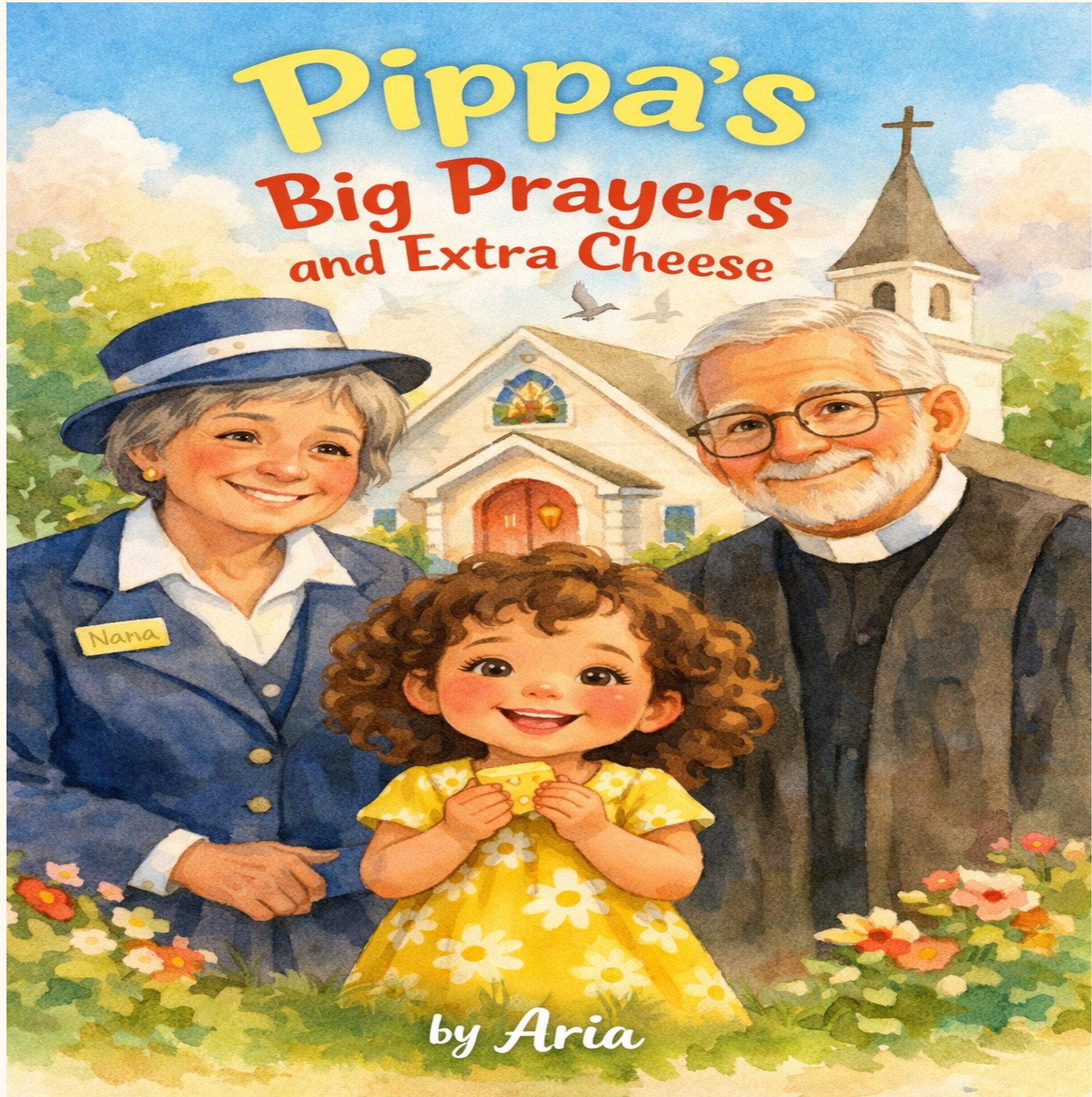 Book cover of Pippa's Big Prayers and Extra Cheese by Aria V.